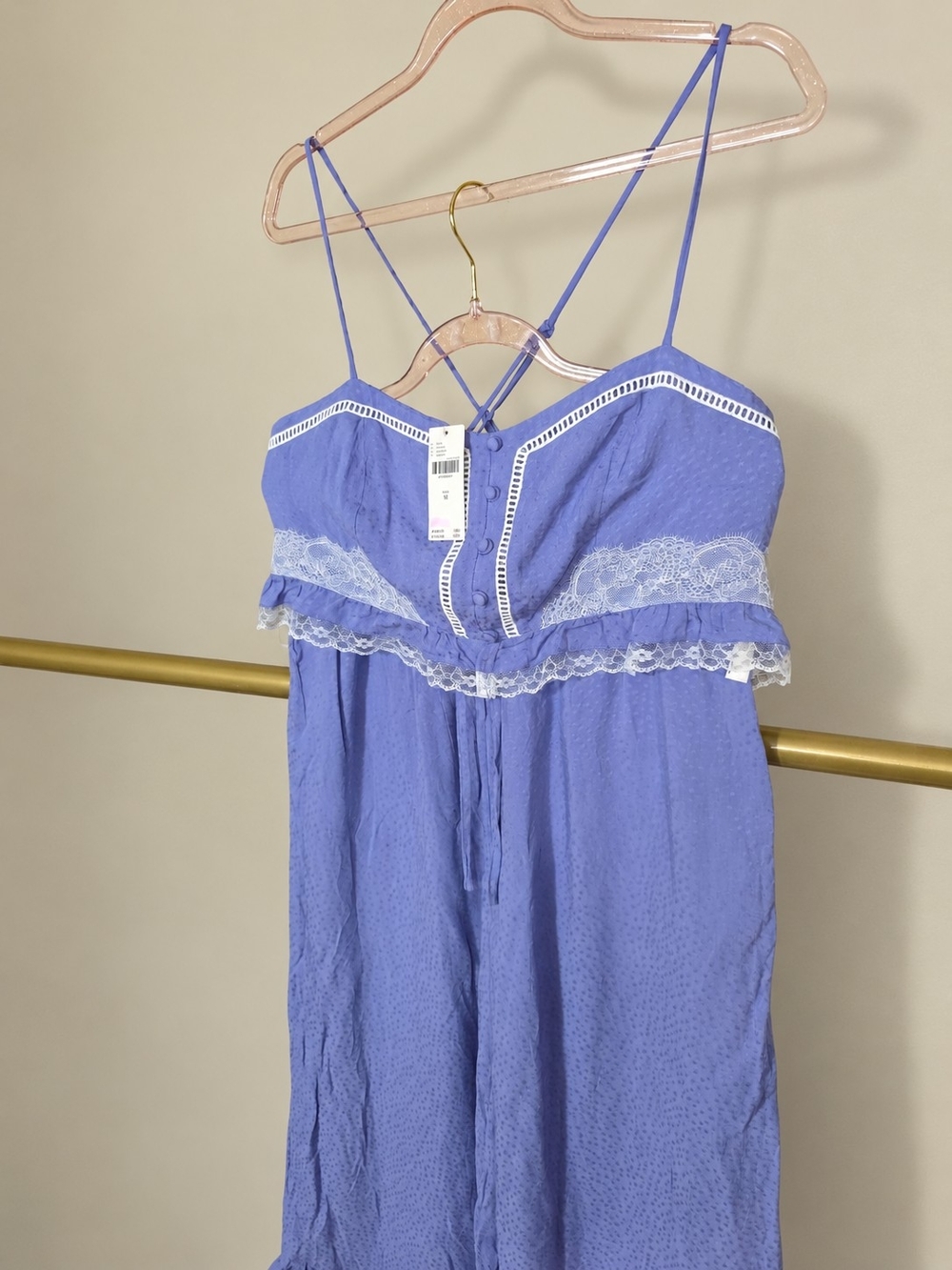 Anthropologie NWT The Joelene Wide Leg Lounge Two-Piece Set Lavender Size M - Picture 3 of 8